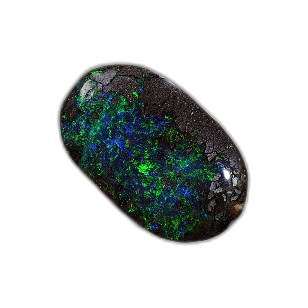 Opale boulder d’Australie – Cabochon 4,7 ct – B43 — vue 1 — Tirou Bijou