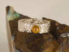 Bague pierre de lune orangée – Taille 54
