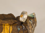 Bague pierre de lune orangée – Taille 54