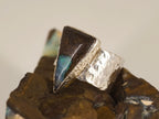 Bague opale boulder triangulaire – Taille 53 ajustable