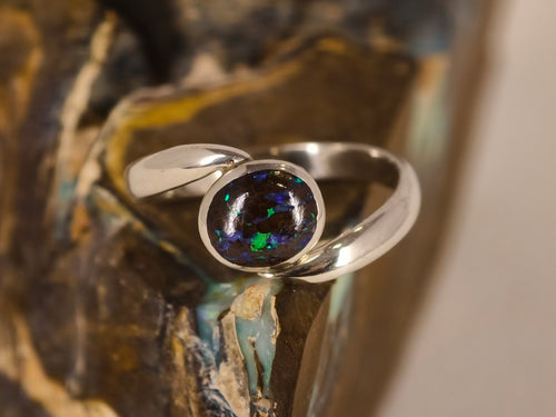 Bague en opale boulder — vue 1 — Tirou Bijou