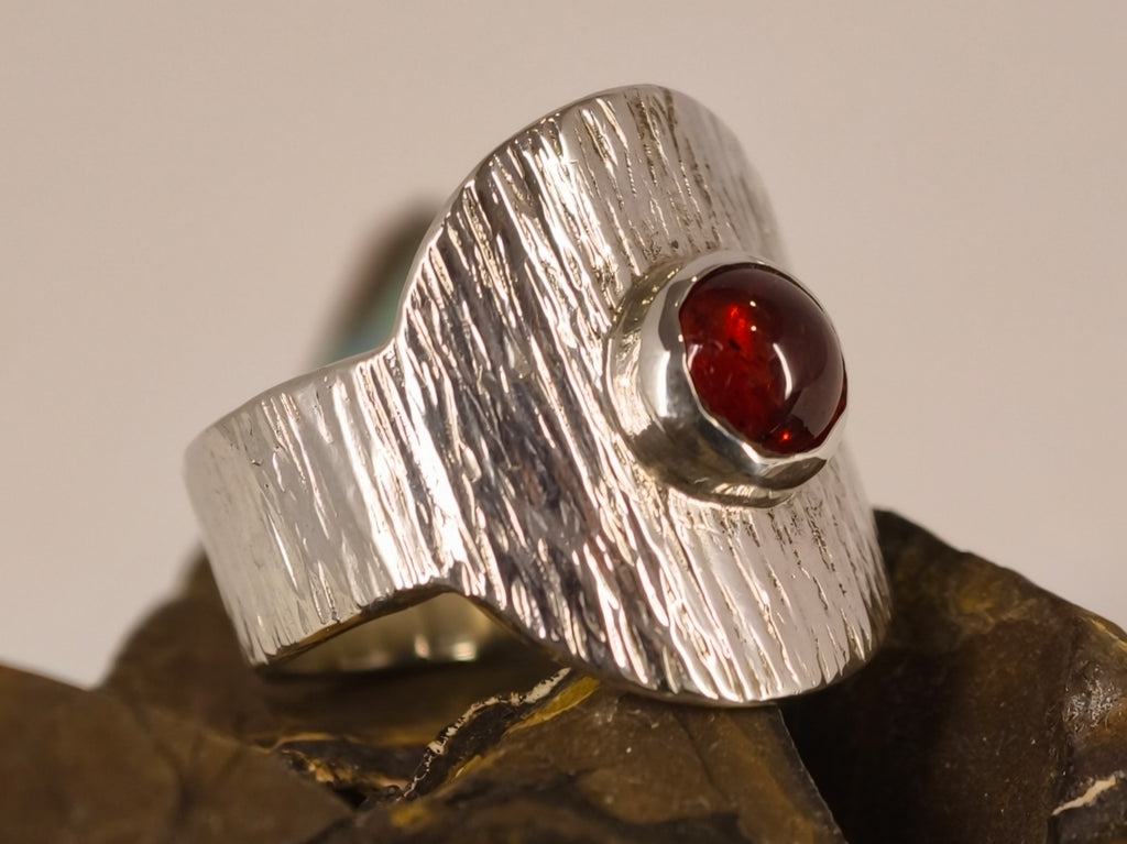Bague en grenat — vue 5 — Tirou Bijou