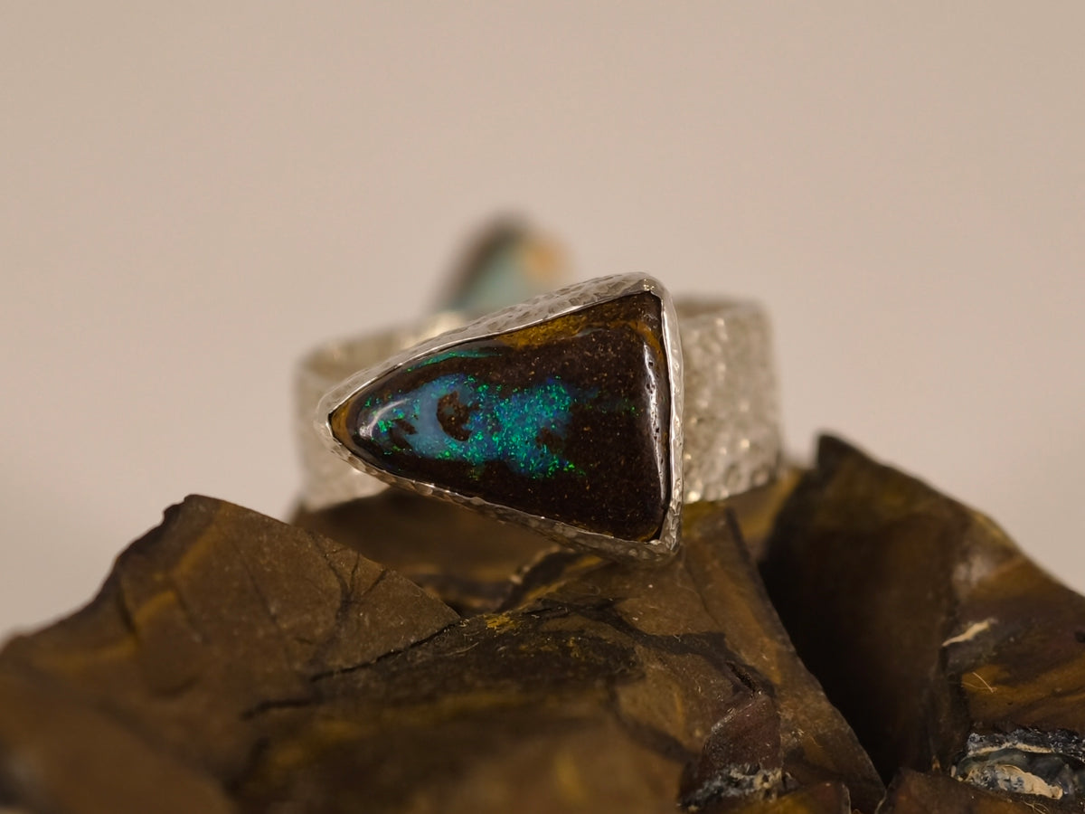 Bague en opale boulder — vue 2 — Tirou Bijou