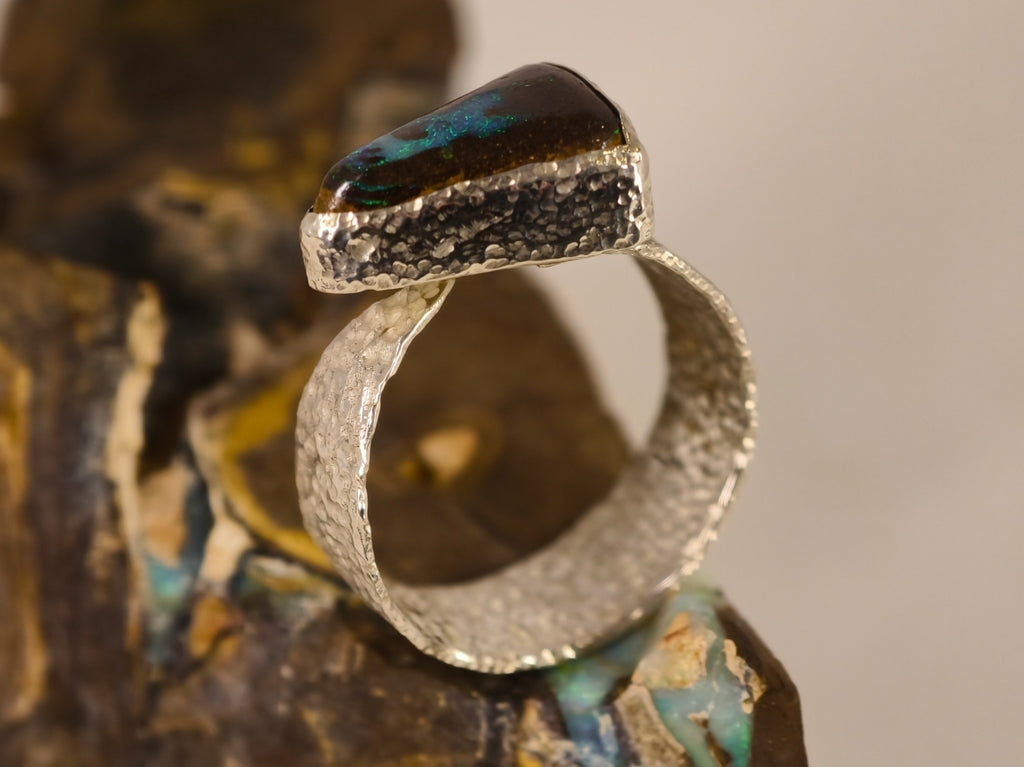 Bague en opale boulder — vue 5 — Tirou Bijou