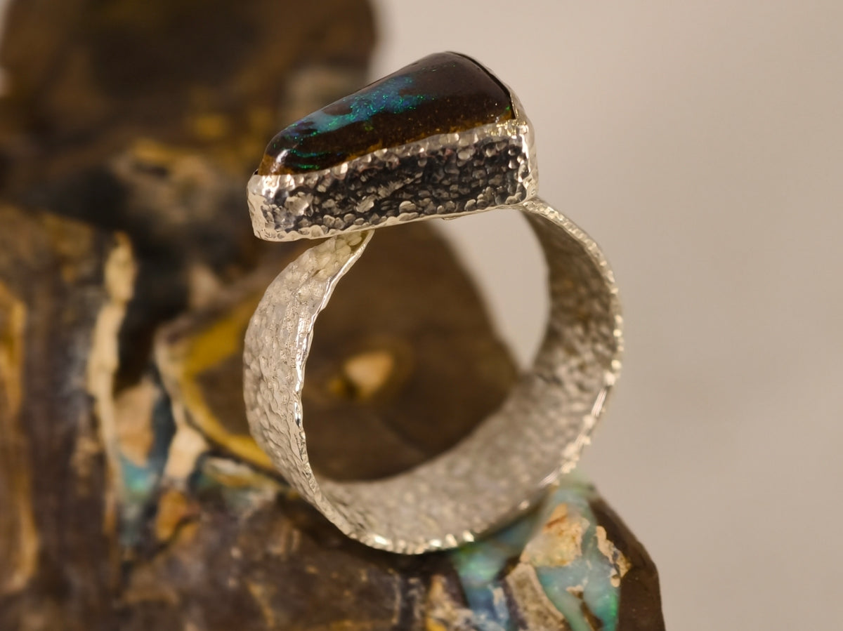 Bague en opale boulder — vue 5 — Tirou Bijou