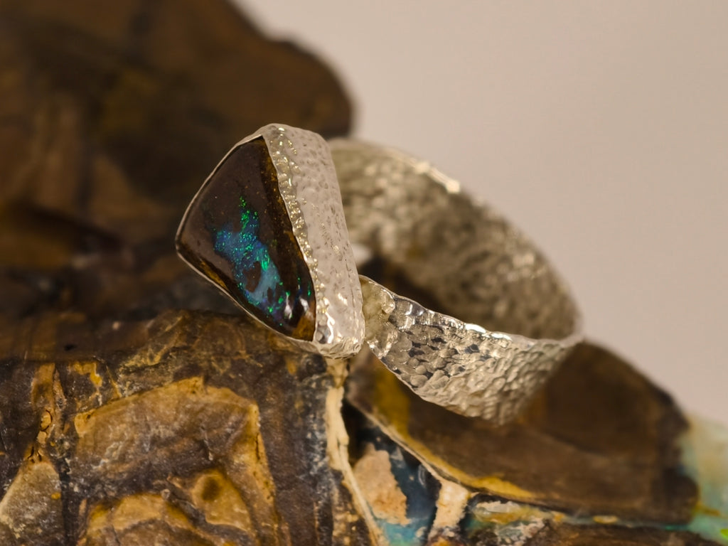 Bague en opale boulder — vue 7 — Tirou Bijou