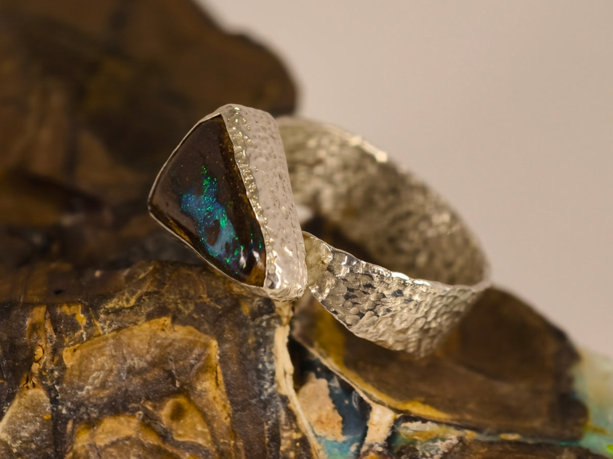Bague en opale boulder — vue 7 — Tirou Bijou