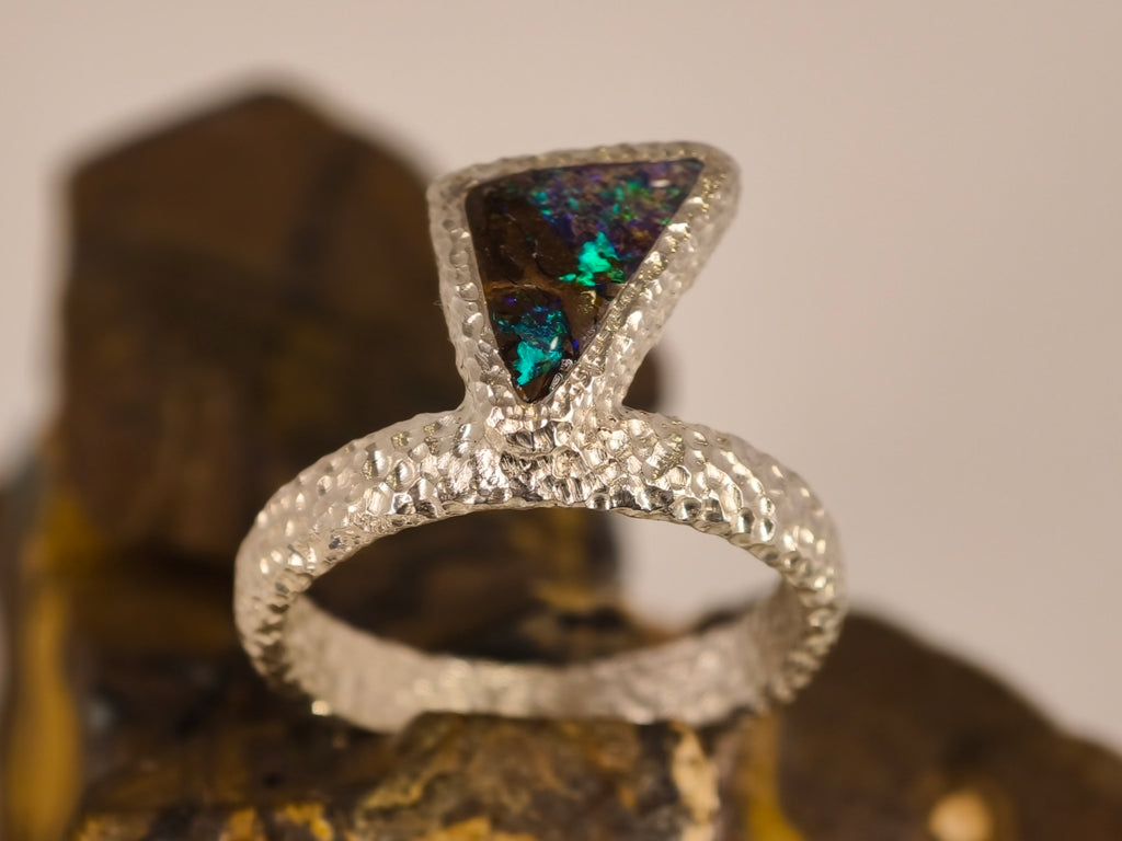 Bague en opale boulder — vue 3 — Tirou Bijou