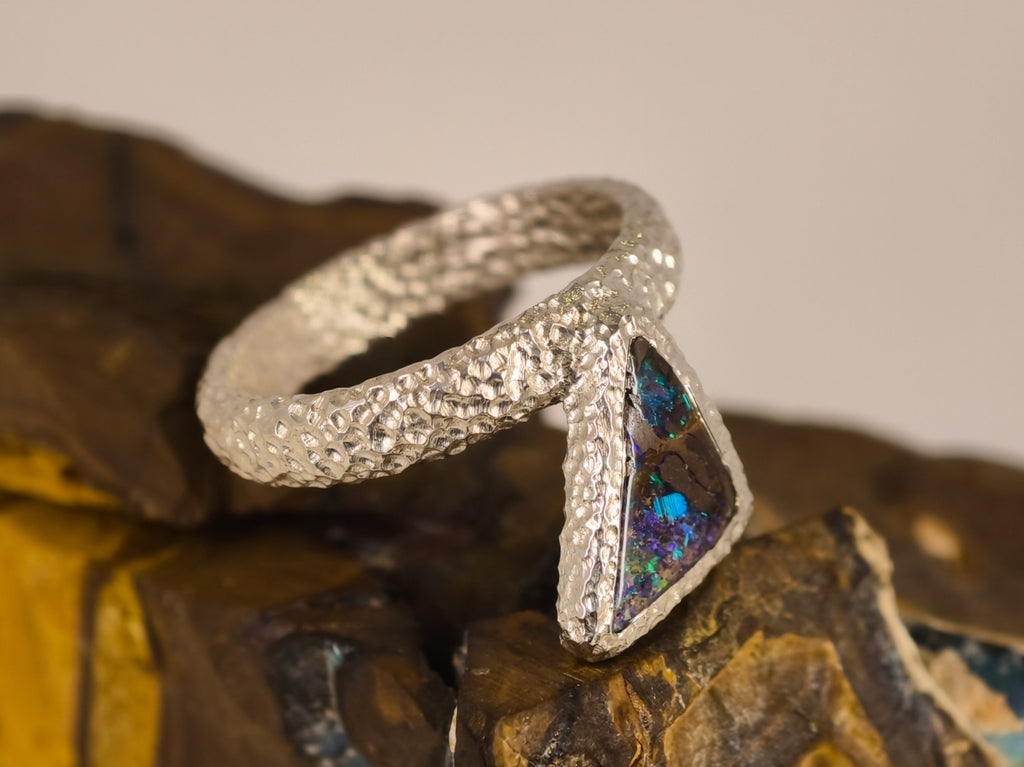Bague en opale boulder — vue 4 — Tirou Bijou