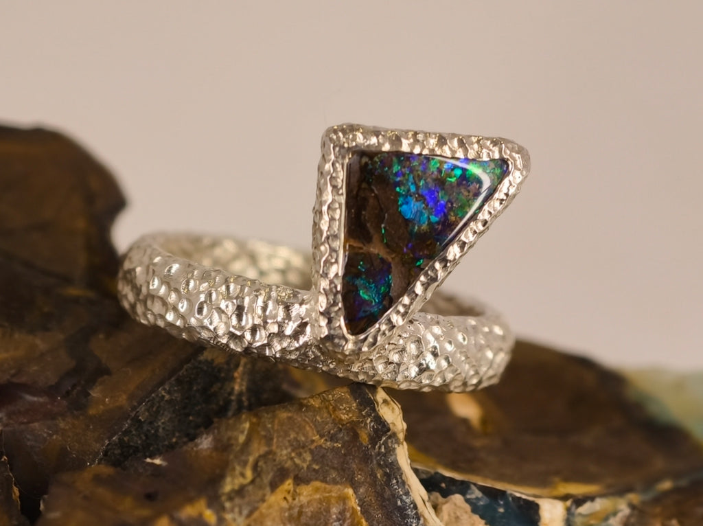 Bague en opale boulder — vue 7 — Tirou Bijou