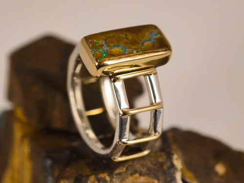Bague en opale boulder — vue 1 — Tirou Bijou