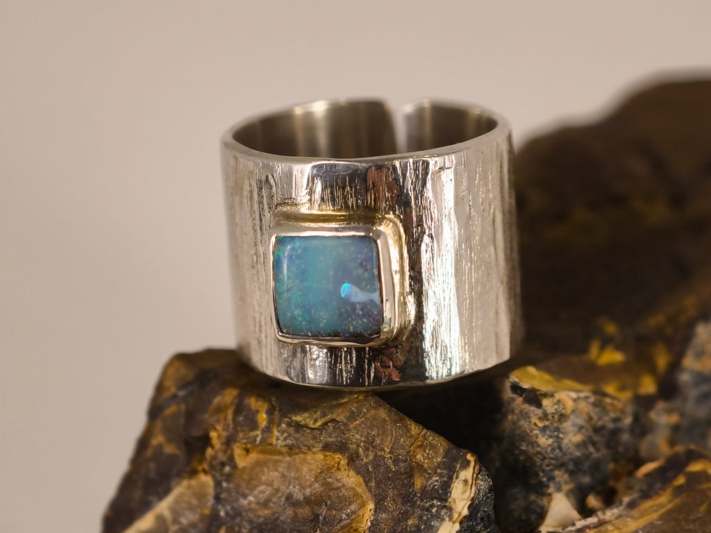 Bague en opale boulder — vue 3 — Tirou Bijou