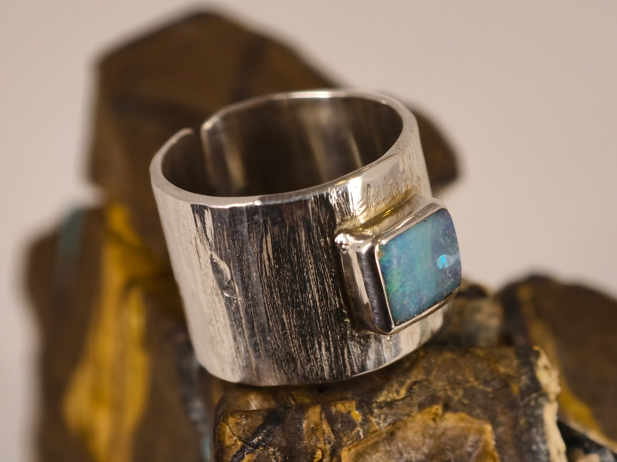 Bague en opale boulder — vue 4 — Tirou Bijou