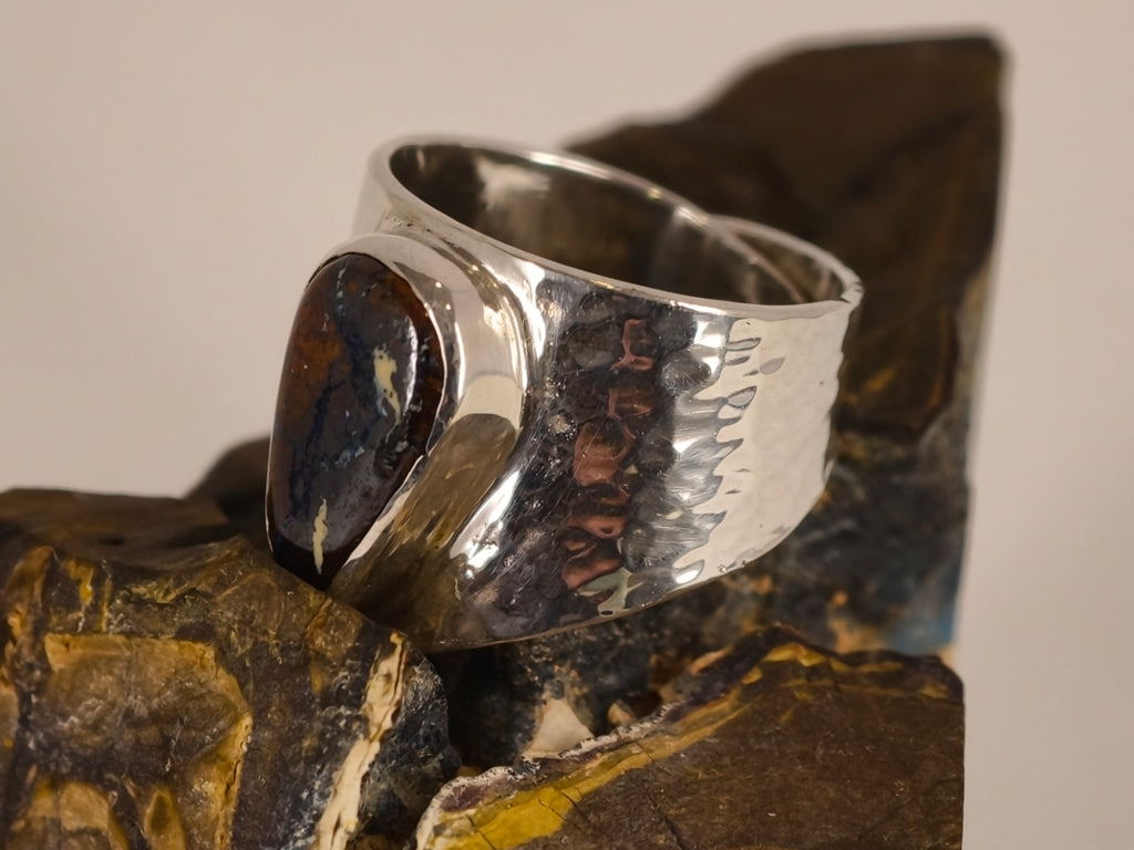 Bague en opale boulder — vue 2 — Tirou Bijou