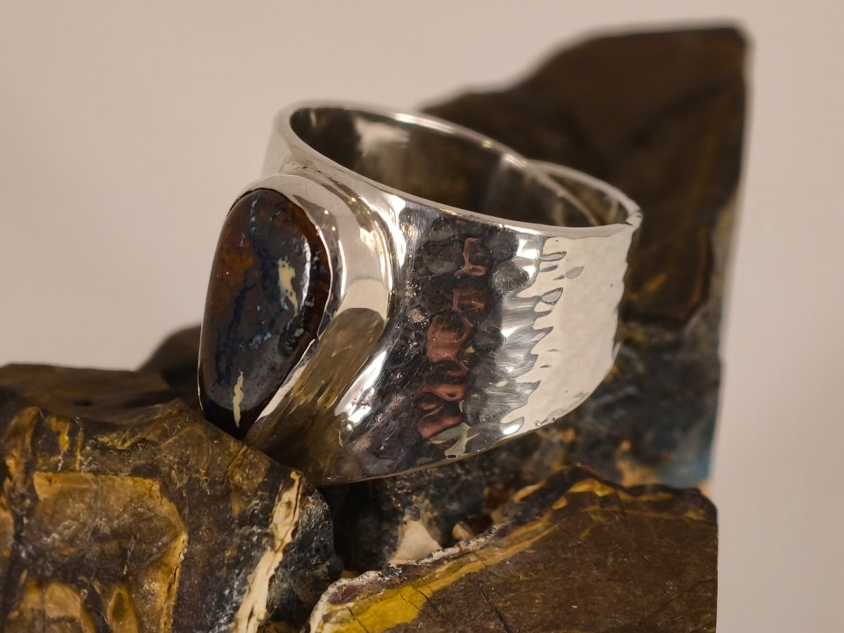 Bague en opale boulder — vue 2 — Tirou Bijou