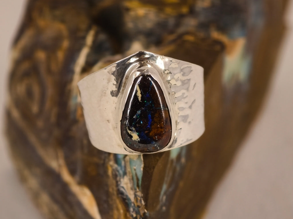 Bague en opale boulder — vue 4 — Tirou Bijou