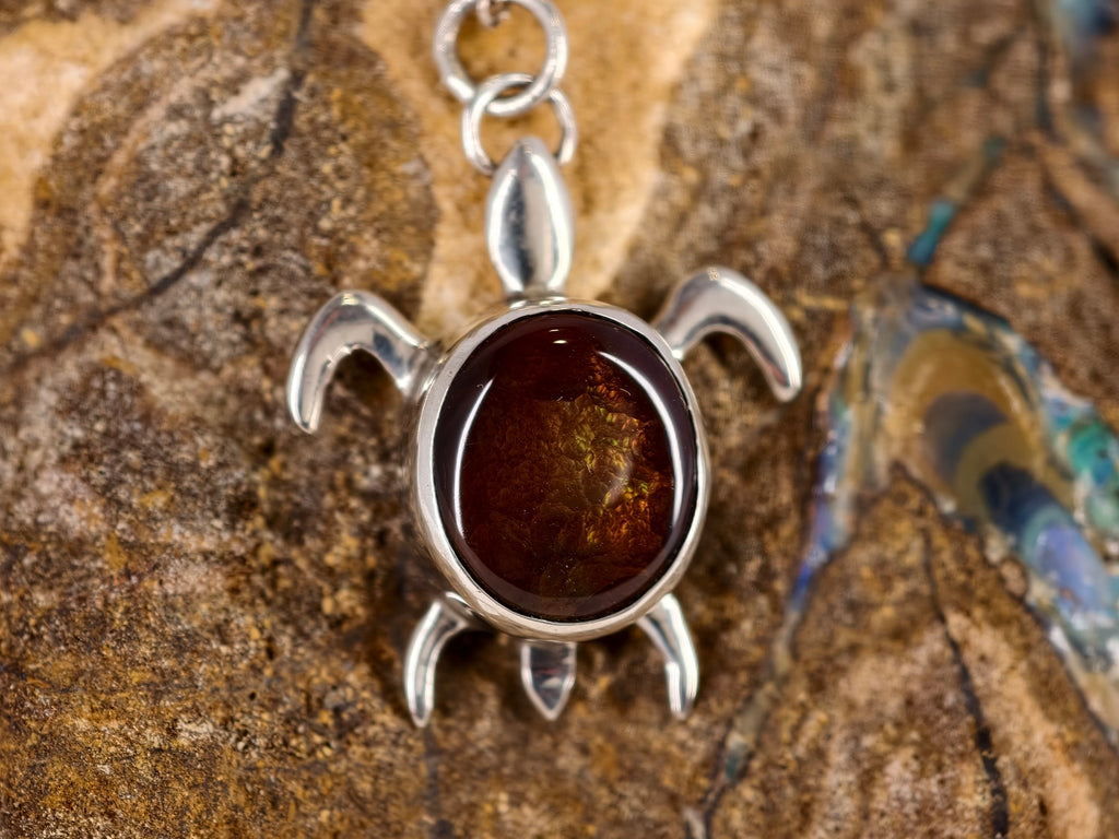 Pendentif en agate de feu — vue 5 — Tirou Bijou