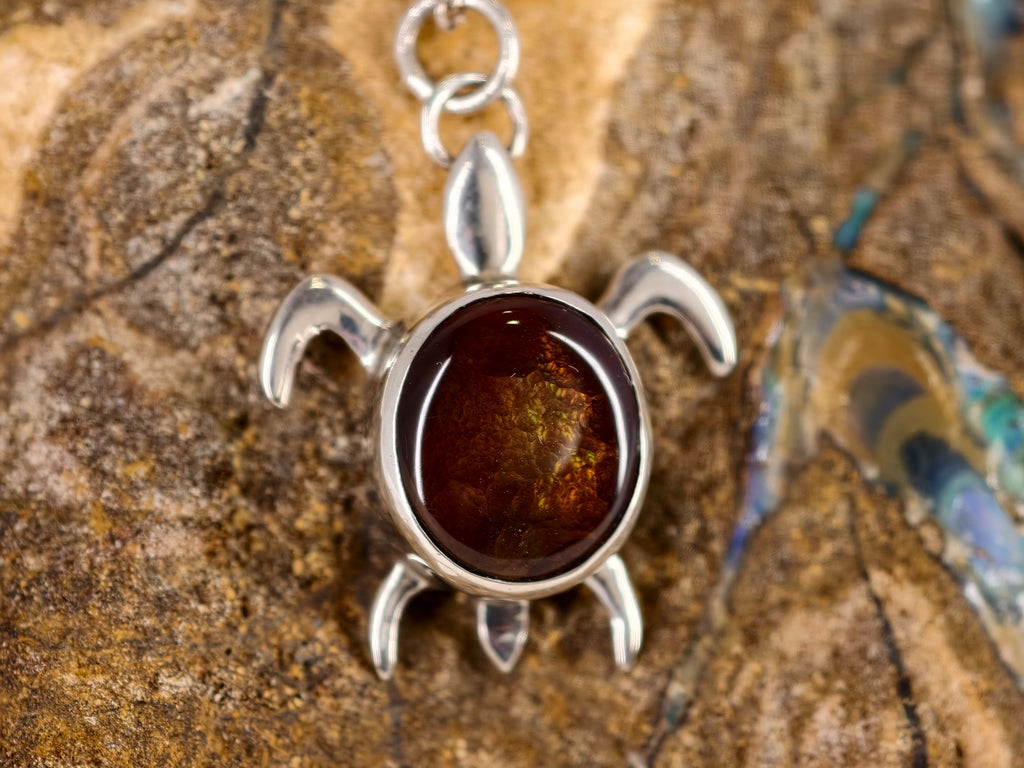 Pendentif en agate de feu — vue 6 — Tirou Bijou
