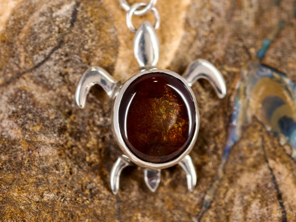 Pendentif en agate de feu — vue 7 — Tirou Bijou