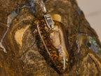 Pendentif en opale boulder — vue 4 — Tirou Bijou