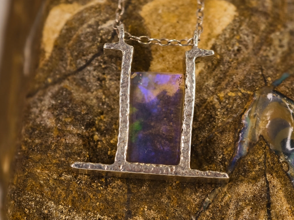 Pendentif en opale cristal — vue 10 — Tirou Bijou