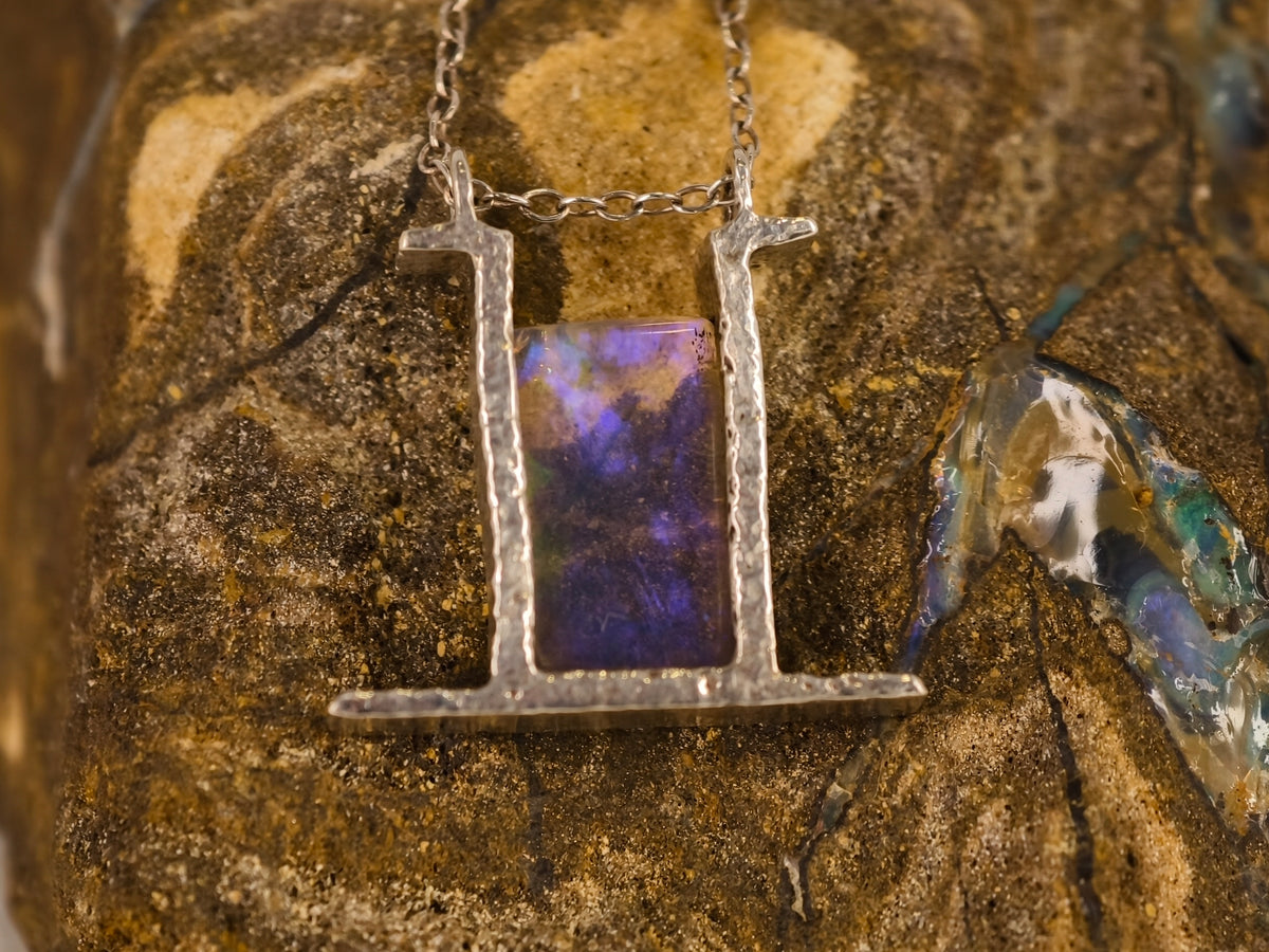 Pendentif en opale cristal — vue 11 — Tirou Bijou