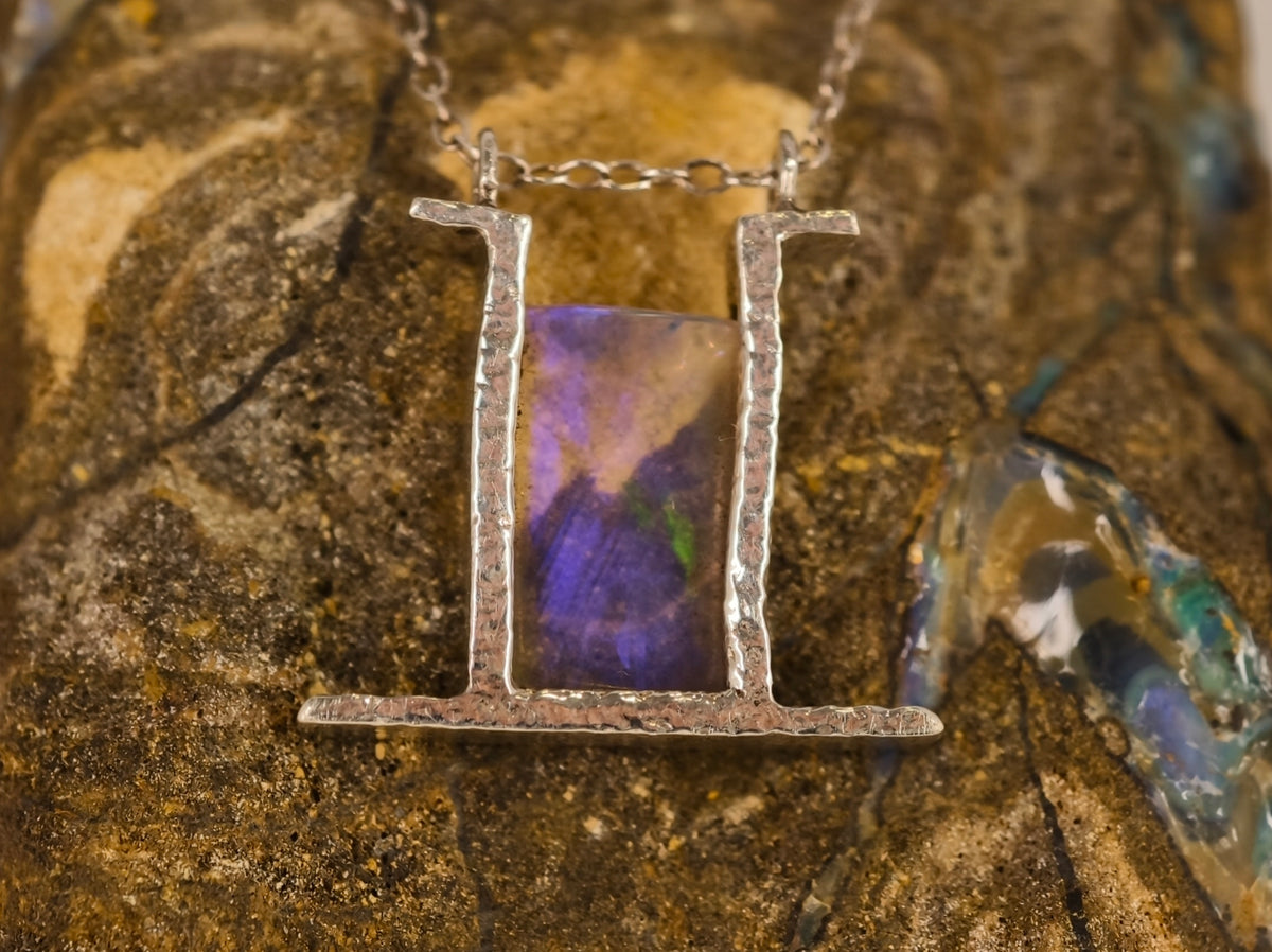 Pendentif en opale cristal — vue 14 — Tirou Bijou
