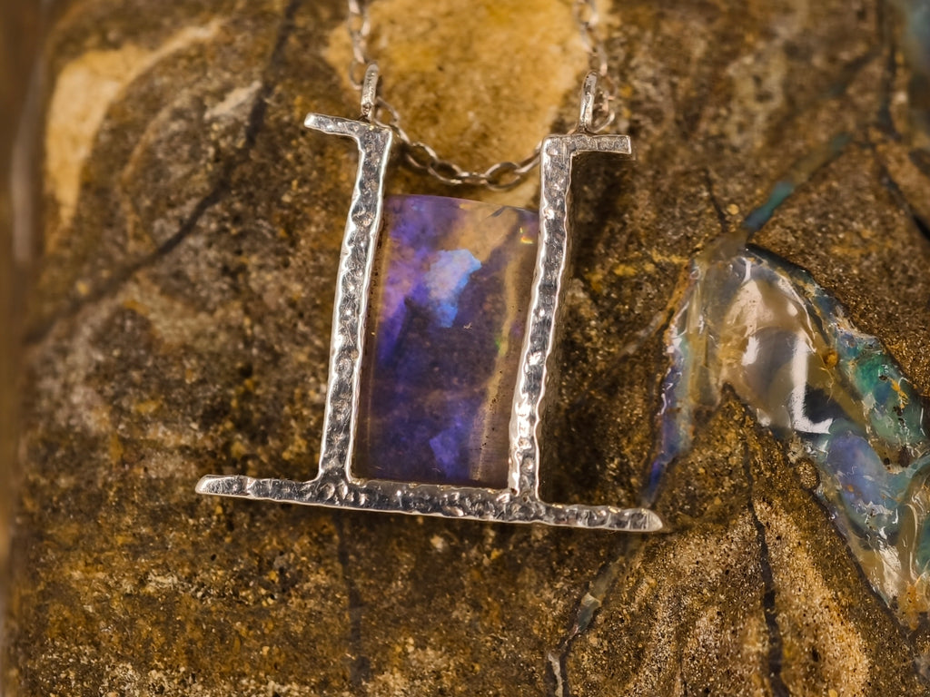 Pendentif en opale cristal — vue 17 — Tirou Bijou