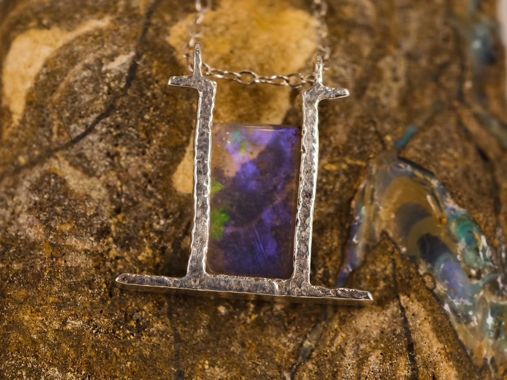 Pendentif en opale cristal — vue 5 — Tirou Bijou