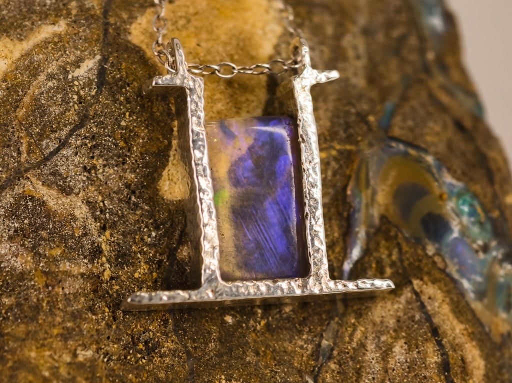 Pendentif en opale cristal — vue 6 — Tirou Bijou