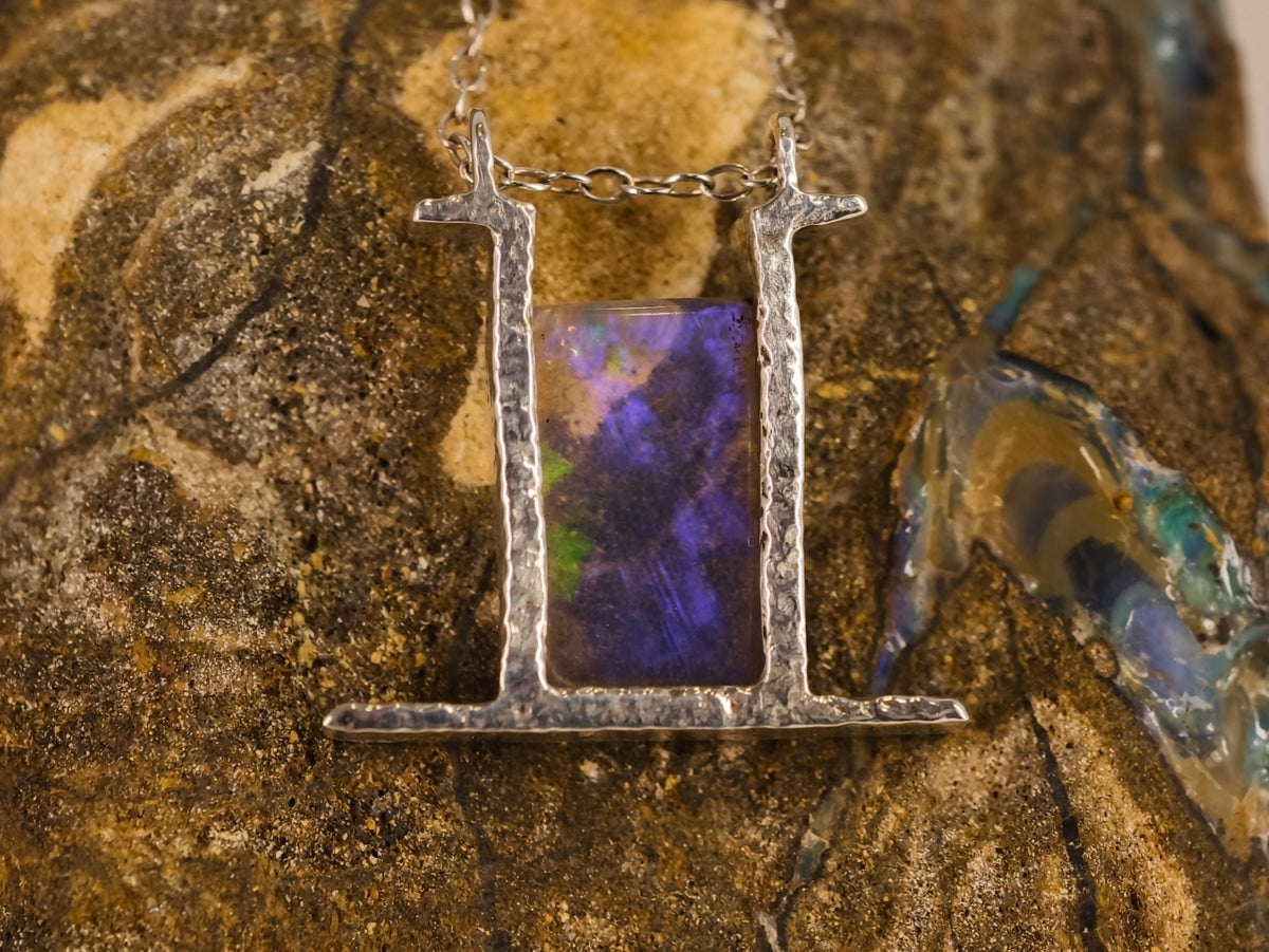 Pendentif en opale cristal — vue 7 — Tirou Bijou