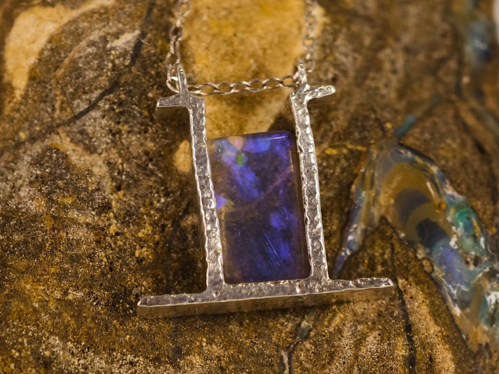 Pendentif en opale cristal — vue 9 — Tirou Bijou