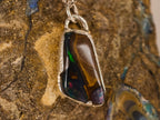 Pendentif en opale boulder — vue 2 — Tirou Bijou