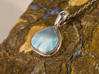 Pendentif en larimar — vue 2 — Tirou Bijou