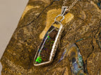 Pendentif en opale boulder — vue 3 — Tirou Bijou