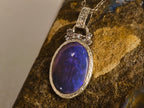 Pendentif en opale de Lightning Ridge — vue 9 — Tirou Bijou
