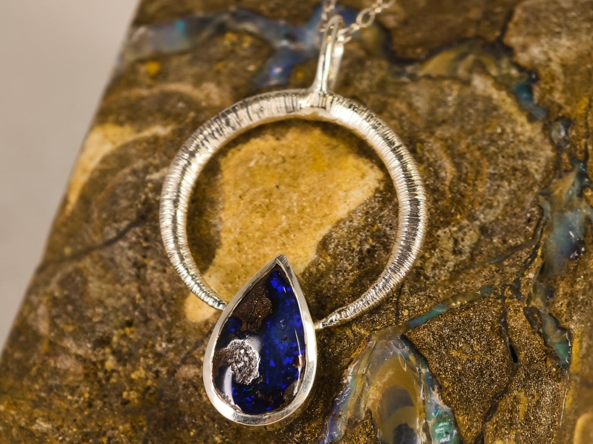 Pendentif en opale boulder — vue 7 — Tirou Bijou