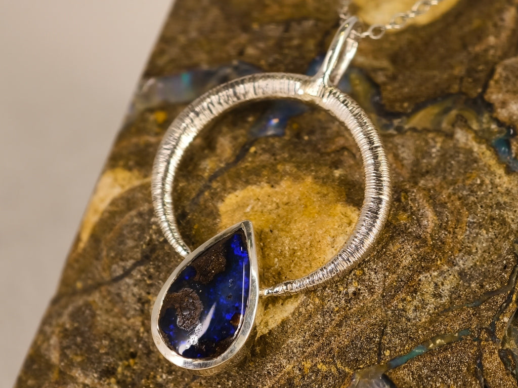 Pendentif en opale boulder — vue 9 — Tirou Bijou