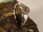 Bague en saphir et moissanite — vue 2 — Tirou Bijou