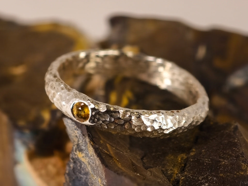 Bague en saphir jaune — vue 3 — Tirou Bijou