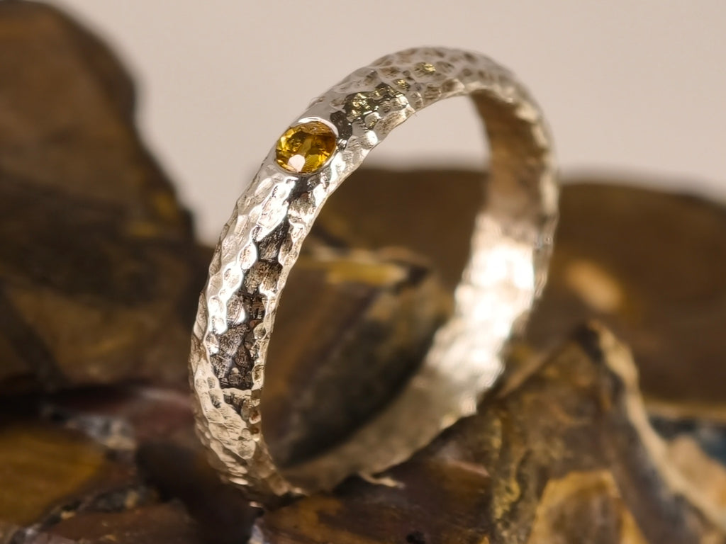 Bague en saphir jaune — vue 6 — Tirou Bijou