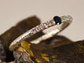 Bague en saphir et moissanite — vue 1 — Tirou Bijou