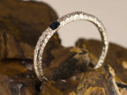 Bague en saphir et moissanite — vue 5 — Tirou Bijou