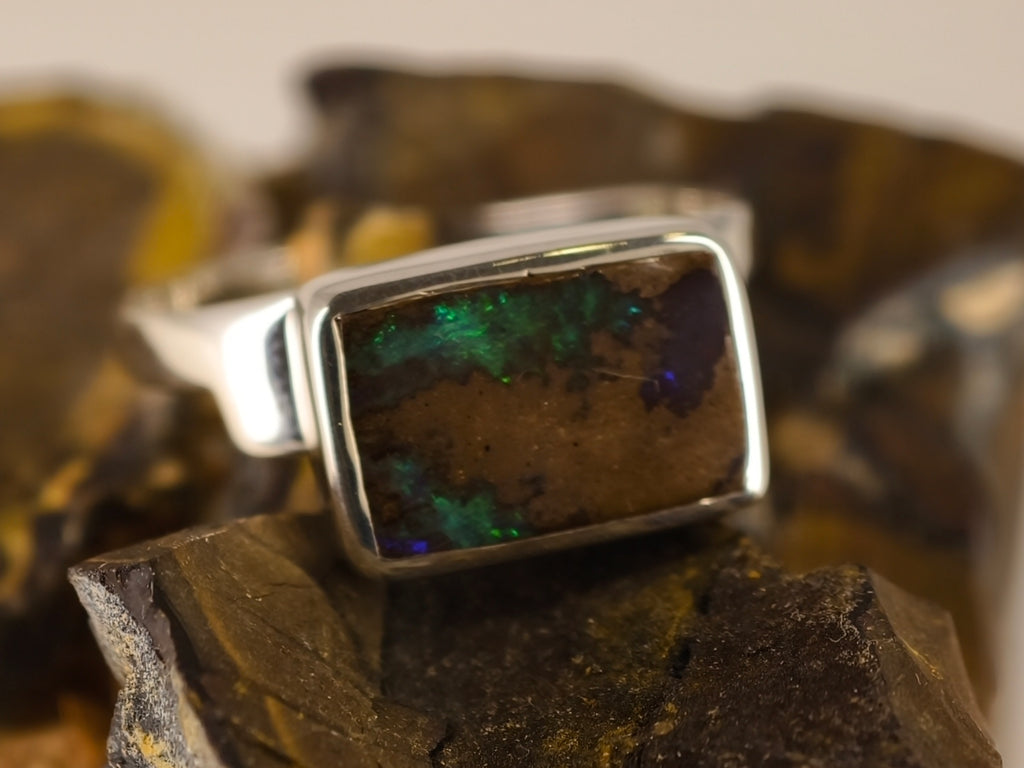 Bague en opale boulder — vue 2 — Tirou Bijou