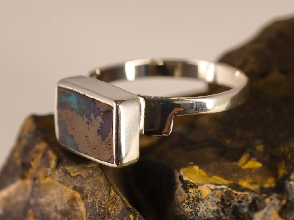 Bague en opale boulder — vue 3 — Tirou Bijou