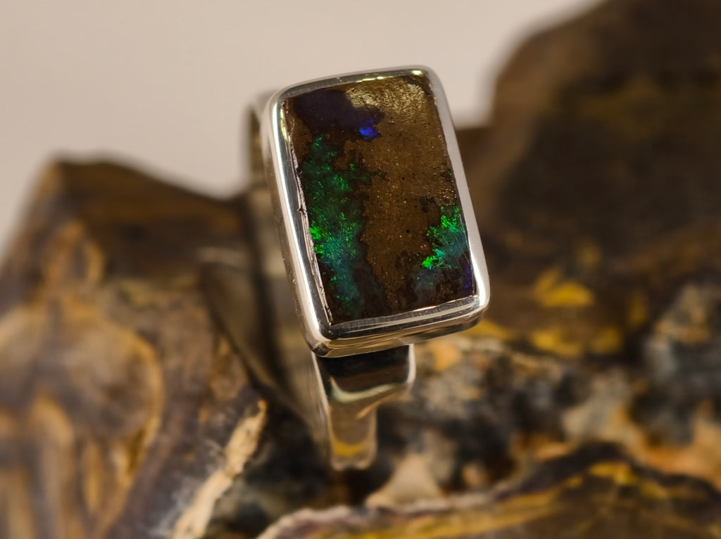 Bague en opale boulder — vue 5 — Tirou Bijou