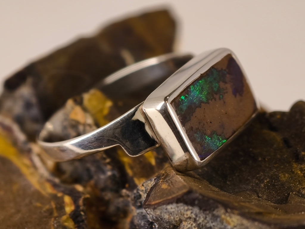 Bague en opale boulder — vue 6 — Tirou Bijou