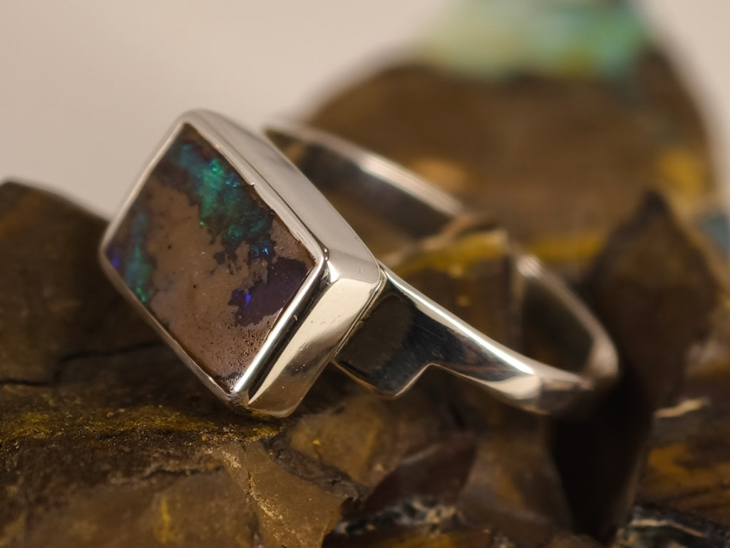 Bague en opale boulder — vue 7 — Tirou Bijou
