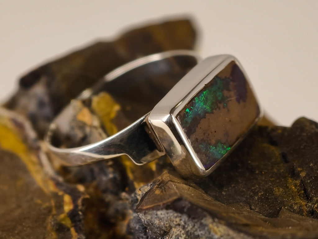 Bague en opale boulder — vue 8 — Tirou Bijou