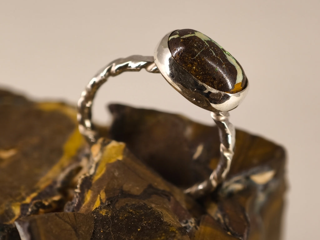 Bague en opale boulder — vue 5 — Tirou Bijou
